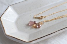 画像1: 【 チャームネックレス 】 -  pinkepi.pearl.yellow-tourmaline (1)